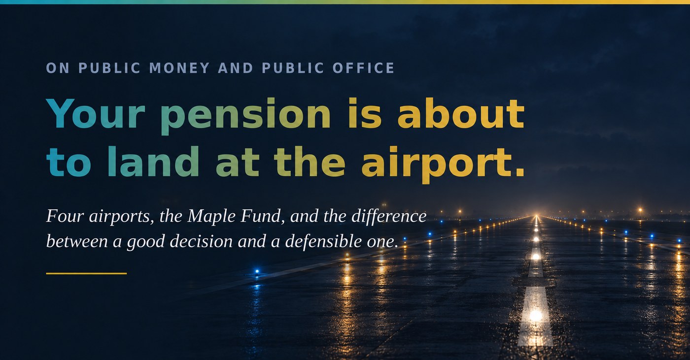 Your pension is about to land at the airport.